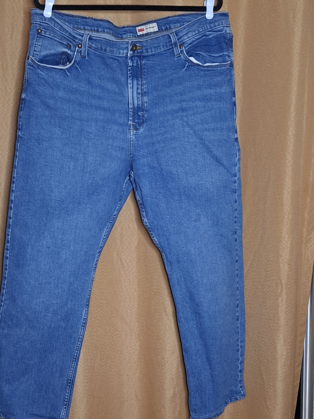 Wrangler Blue Slim Straight Jeans with Contrast Stitch